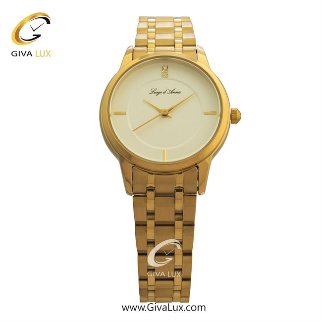 ساعت مچی اورجینال زنانه LdA طلایی | طلایی| سفید| کد رفرنس 2389